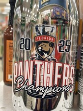 Florida Panthers 2025 Champagne bottle Silver Mirror Bottle !