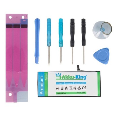 Akku-King Power-Akku ersetzt iPhone 6S Plus - Li-Polymer 3300mAh - alle APN