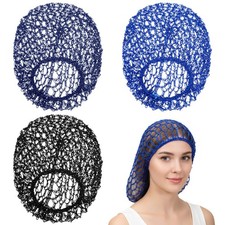 3PCS Mesh Hair Net for Sleeping, Mesh Crochet Hairs Nets Soft Net Hair Wrap R...