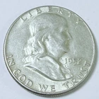 1952 Franklin Half Dollar - 90% Silver - Circulated Coin #6619