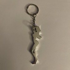 Image of Set of 10 Sexy Girl/Woman Silhouette Can Opener Bachelor Party Favor Silver