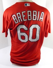 2020 St Louis Cardinals John Brebbia #60 Game Issued Red Jersey BP ST 46 8