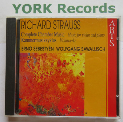 R STRAUSS - Complete Chamber Music 5 Violin & Piano SEBASTYEN - Ex Con CD Arts