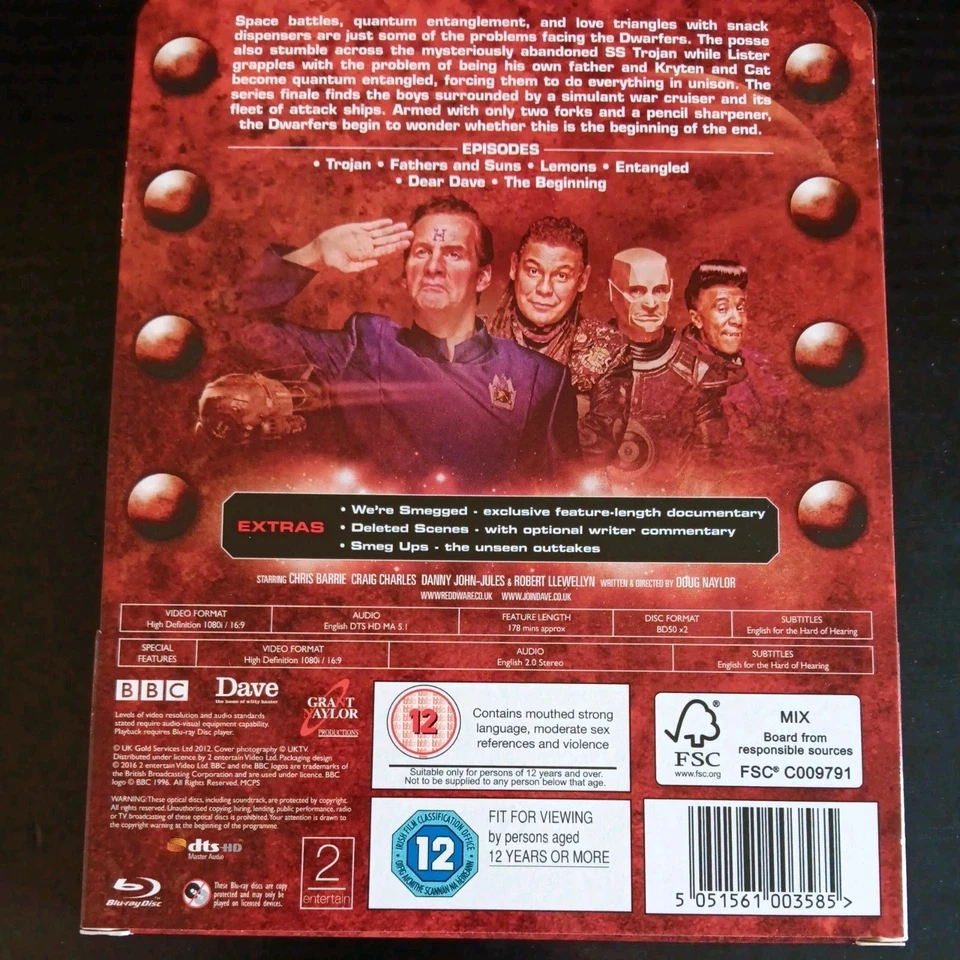 RED DWARF X - UK Exclusive blu-ray Steelbook - Image 2 of 2