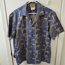 Winnie Fashion Men's Hawaiian Shirt Size L Made In Hawaii
