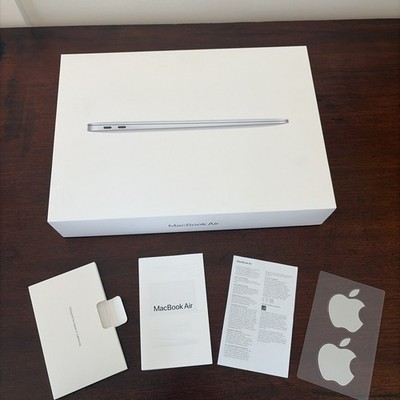 2020 APPLE MAC BOOK AIR A2337 13-INCH Silver 256GB EMPTY BOX With Papers