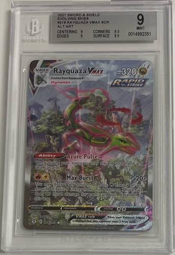 Rayquaza VMAX graded BGS 9 for sale on eBay