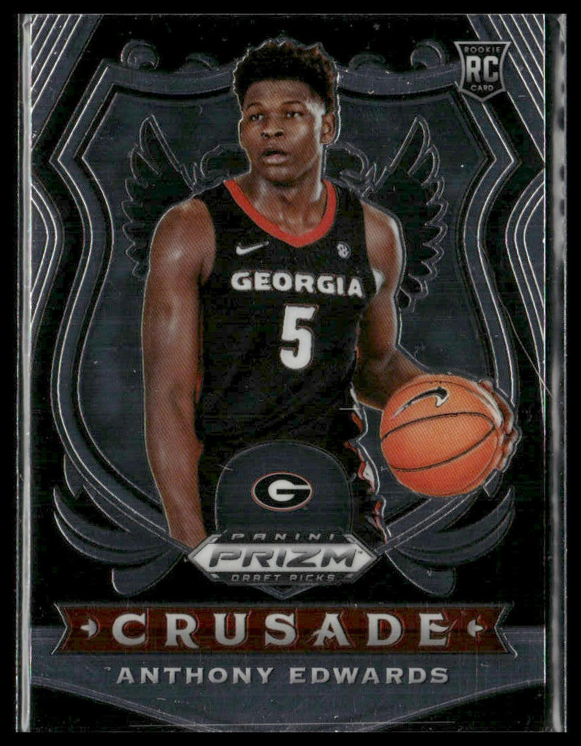 2020 Panini Prizm Draft Picks Collegiate #81 Anthony Edwards
