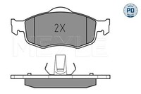 Bremsbelagsatz Scheibenbremse Hinten Meyle 025 214 8717 FÜR BMW Land Rover