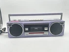 Rare Vintage Lavender Panasonic FM15 80’s Portable Boombox Tested & Working