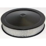 Filtro de aire negro de 14 pulgadas Chevy Ford Chevrolet Dodge Chrysler caja de 4 barriles Foto 2 de 2