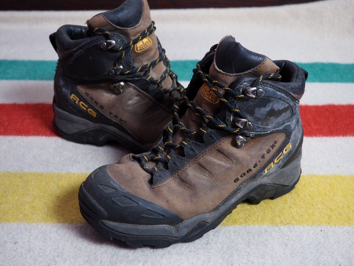 VTG 90s NIKE ACG All Trac Brown GTX Goretex Leather Mid