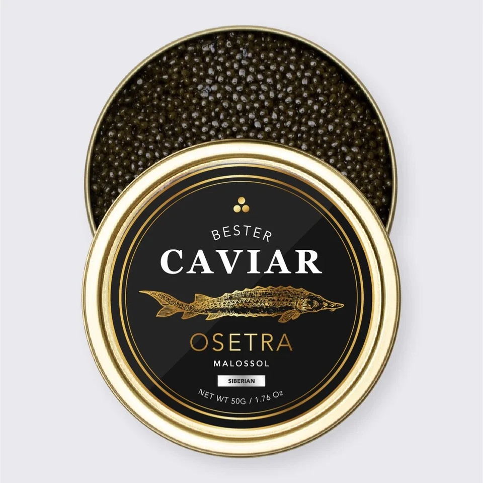 BESTER CAVIAR Premium Osetra Caviar 8.8oz/ 250G