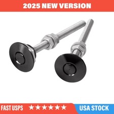 2pcs Quick Latch Hood Pins Push Button Release For Racing Car 30mm