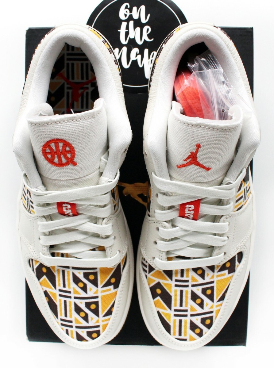 Nike Air Jordan 1 Retro Low Quai 54 White Brown UK 3 4 5 6 7 Nike Air Jordan 1 Retro Low Quai 54 White Brown UK 3 4 5 6 7