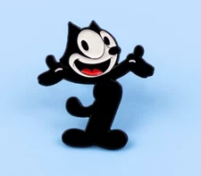 FELIX the Cat enamel pin - cartoon brooch lapel funny cute - FREE SHIPPING