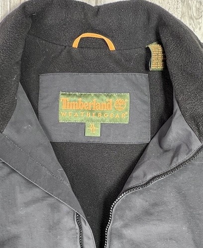 Timberland Jacket Zip Up Hooded Black Fall 2004 Size XL - Picture 2 of 13