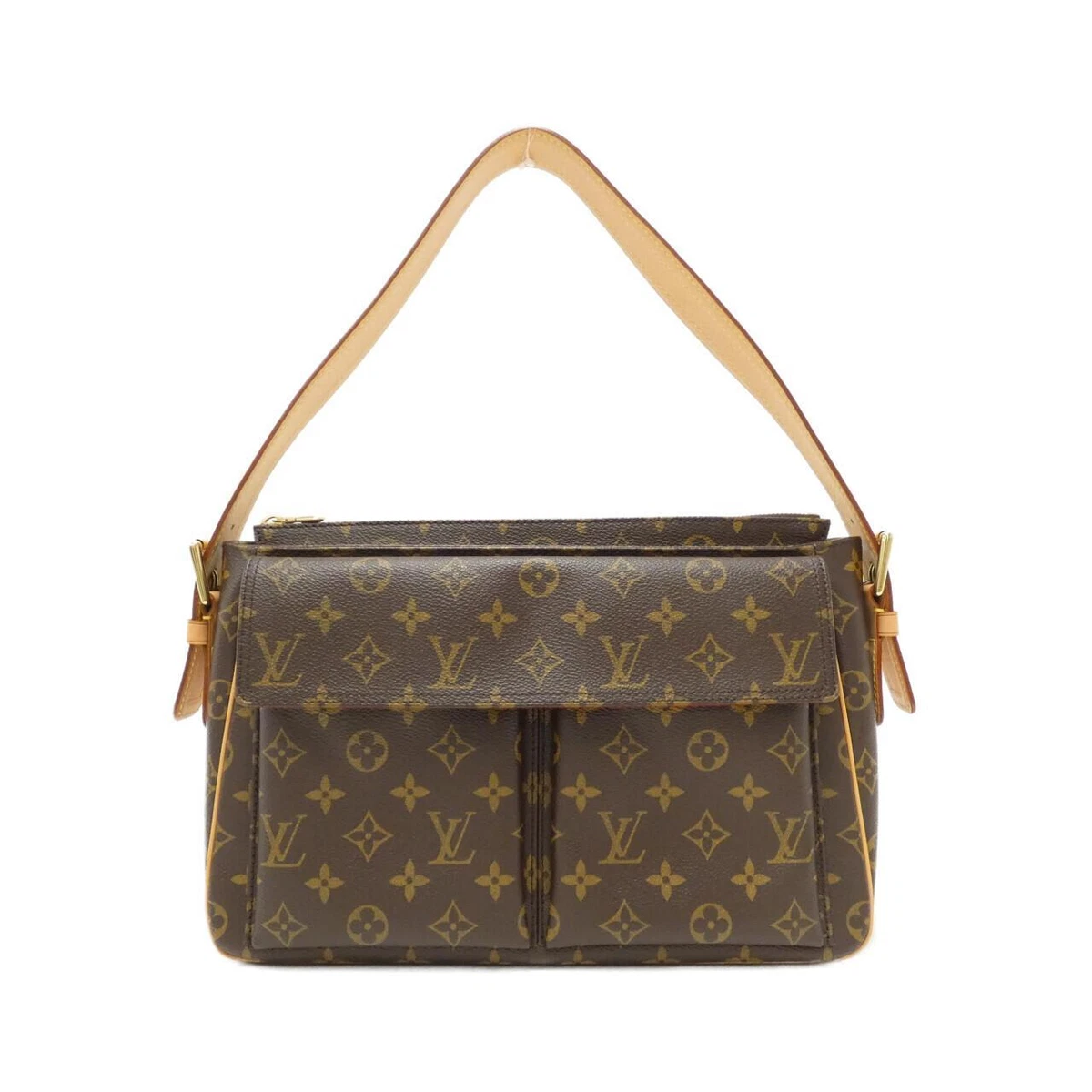 Auth Louis Vuitton Monogram Viva Cite GM M51163 Women's Shoulder Bag