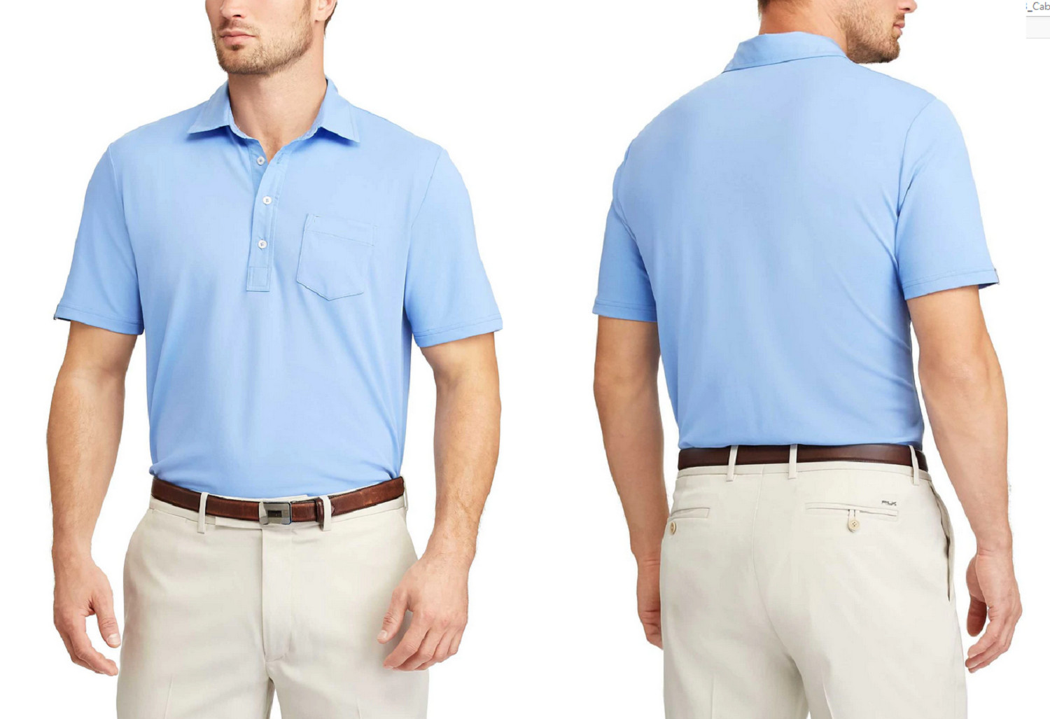 RLX Golf Мужское поло для гольфа Active Fit Tech Piqué Синий 2XL