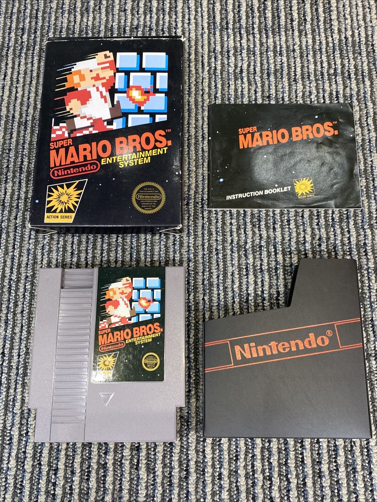 CAIXA DE JOGO ORIGINAL SUPER MARIO BROS NINTENDO NES SOMENTE SEM CARTUCHO  SEM HANGTAG