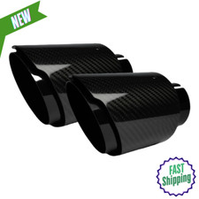 1 Pcs Universal Car Carbon Fibre Tail Throat Stainless Steel Silencer Muffler
