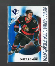 Zack Ostapchuk  RC 2024-25 SP Hockey #109 Blue Rookie Authentics Ottawa Senators