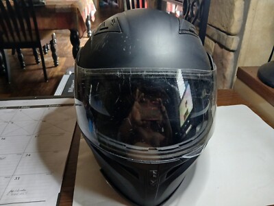 1Stoam Motorcycle helmit size medium & Dot certified double Shield  