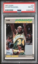 1987 Fleer XAVIER MCDANIEL #73 Graded PSA 8