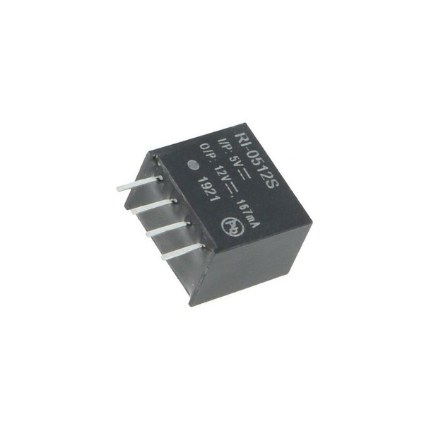 RI-0512S Wandler: Dc/Dc 2W Ueing: 4,5-5,5V Uausg: 12VDC Iausg: 167Ma SIP4 Recom-image