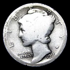 1916-D Mercury Dime Silver ---- Nice Coin ---- #941R