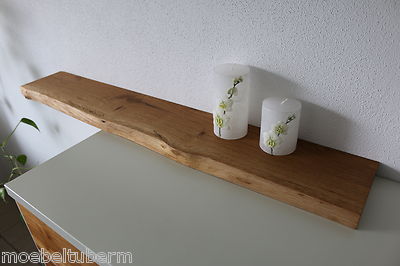 WANDBOARD EICHE WILD Massiv Holz Board Regal Steckboard Regalbrett