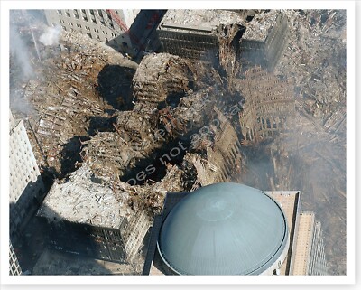 Silver Halide Photo World Trade Center 9/11 Ground Zero Overhead View