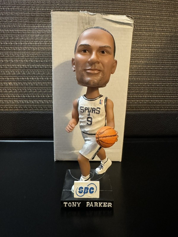 Tony Parker Bobblehead Stadium Giveaway San Antonio Spurs MVP RARE NIB NBA SGA