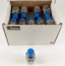 Box Of 30 Parker 8-4-FBZ-S, CPI Single Ferrule, 1/2 - 1/4  NPT Male Connectors