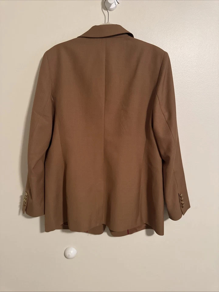 Women’s Banana Republic Wool Double Breasted Camel colored Jacket. Sz 14. NWT. - Image 2 of 4
