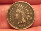 1864 C/N  INDIAN HEAD CENT/PENNY,  FREE SHIPPING  (#274E)