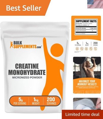 Unflavored Creatine Monohydrate 5000mg - Boost Strength & Recovery, 200 Servings