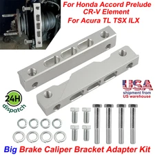 Big Brake Caliper Bracket Adapter Kit For Honda Accord TL TSX ILX CRV Prelude RL