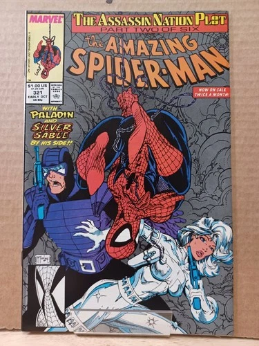 The Amazing Spider-Man #321 (1989) Paladin, Silver Sable McFarlane  VF/NM [M1]
