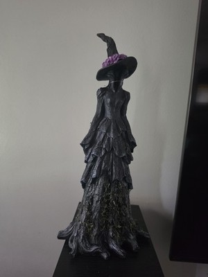 Viral Hallows Eve Black Witch Statues 18.5 inches