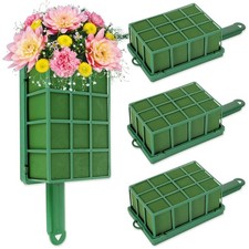 4 PCS Floral Foam Cage - 12x4.8x3.3in Foam Cage for Flower Arrangements - Egg...