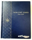 Mercury Silver Dime Set Collection 1916 ps TO 1945 pds 73 Coins Average G to BU