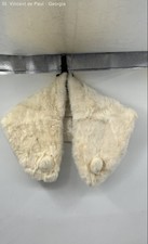 Vintage Women's Ivory White Fur Shawl Stowe Wrap Scarf Great Condition
