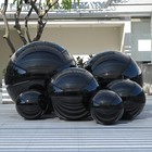 Yescom 2PCS Big Shiny Inflatable Mirror Ball Set 20" 32" Giant Hanging PVC Black — photo 8
