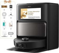 Mova V50 Ultra Complete Robot Vacuum Mop Self-Cleaning 24,000 Pa Suction BLACK