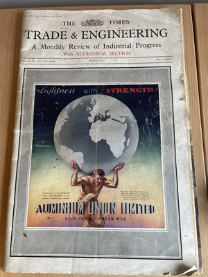 RARE The Times Trade & Engineering Broadsheet Newspaper Monthly Review Aluminium