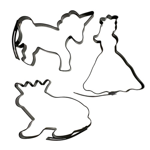 Williams Sonoma Fairy Tale Pancake Mold Set of 3 Princess Frog Prince Unicorn - Picture 5 of 5