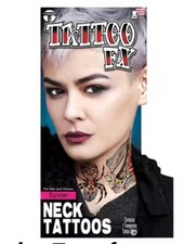 Tinsley Transfers Neck Tattoo Spider Temporary Tattoos