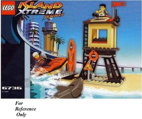 LEGO 6736 BEACH LOOKOUT Island Extreme Stunts 99% Complete