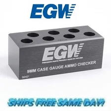 EGW Case Gauge Ammo Checker for 9mm, 7 Hole NEW! # 70110